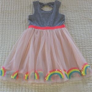 Zunie tulle skirt rainbow dress